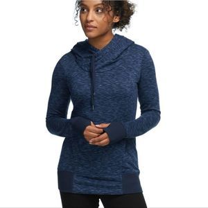 Stoic Navy Blue Hoodie Sweater With Thumbholes and pocket women's size xs